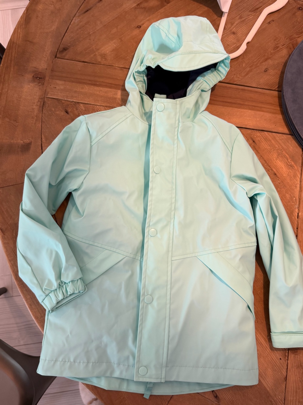 Cat & Jack Mint Green Hooded Raincoat